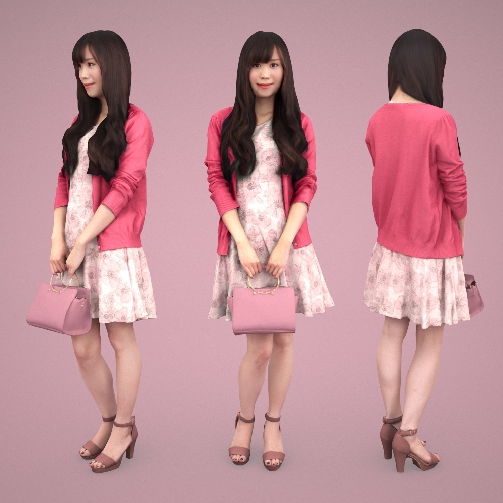 3D人物素材ポーズド 071_Yui