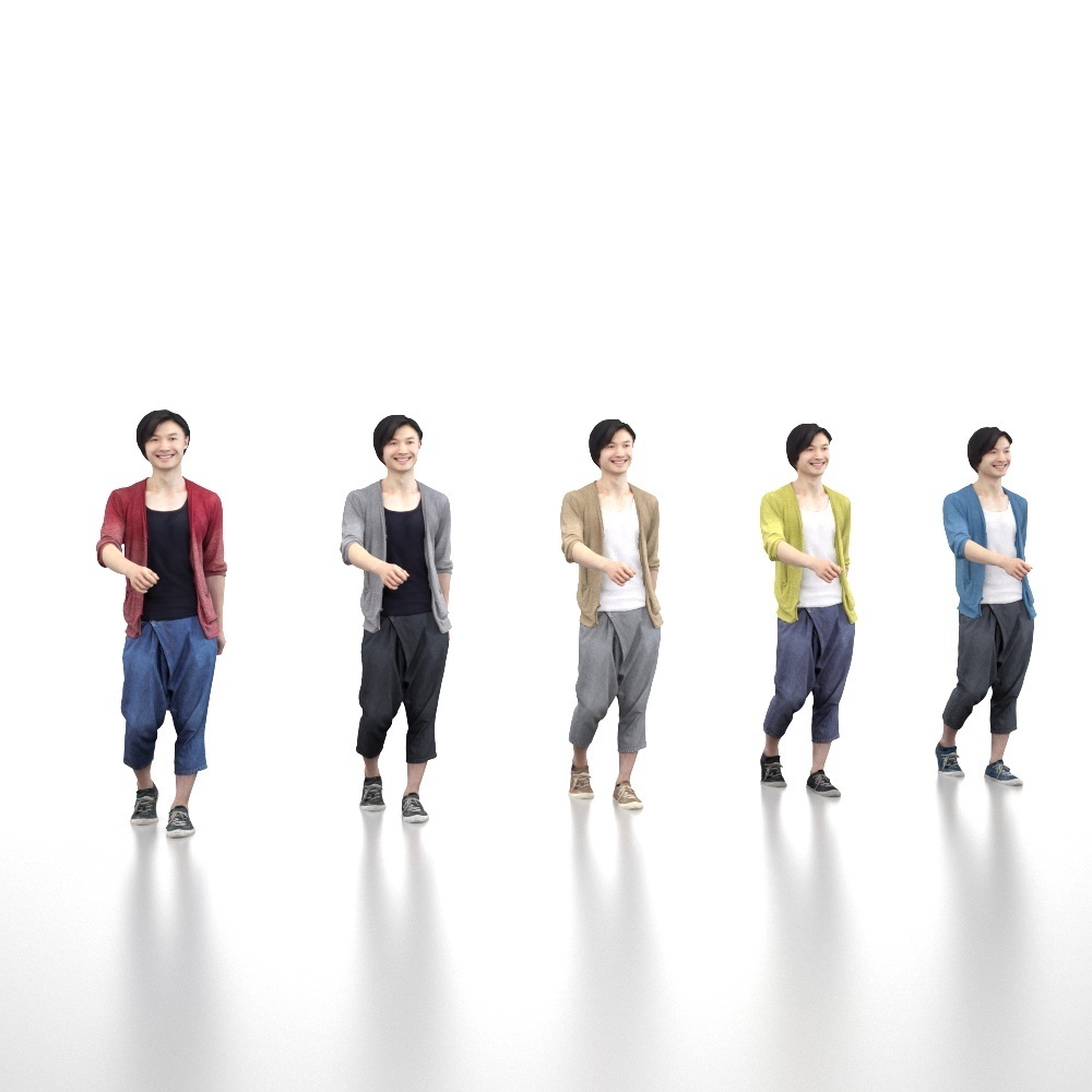 3D人物素材ポーズド 061_Syun