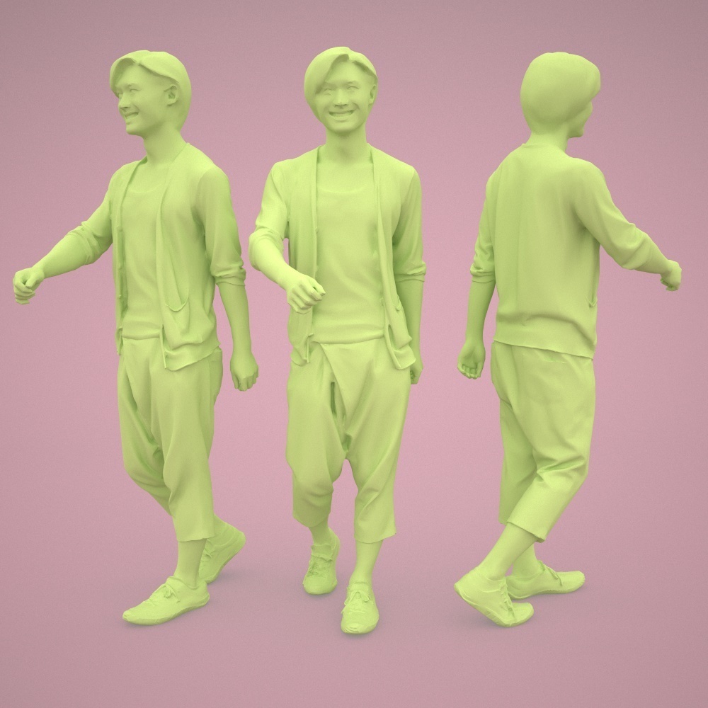 3D人物素材ポーズド 061_Syun