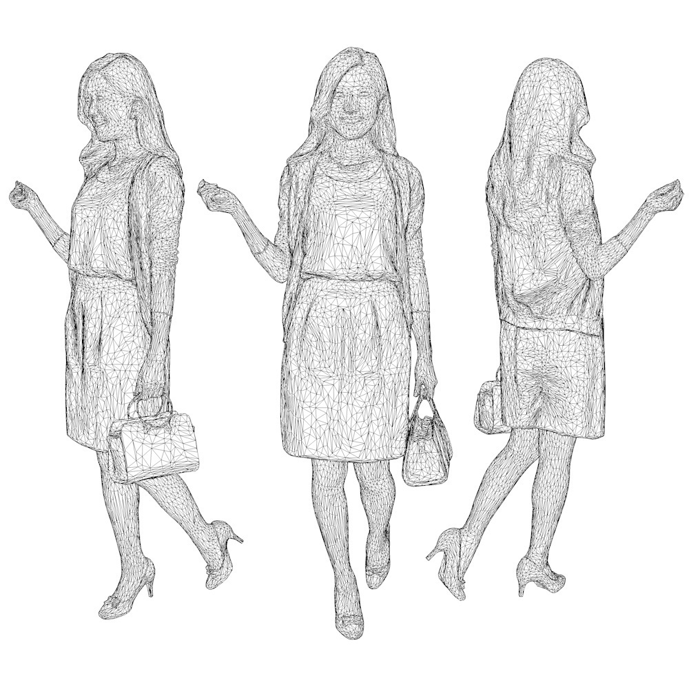 3D人物素材ポーズド 053_Mao