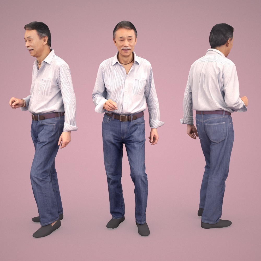 3D人物素材ポーズド 041_Ken