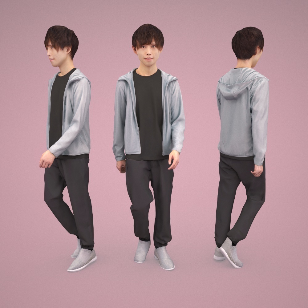 3D人物素材ポーズド 039_Toru