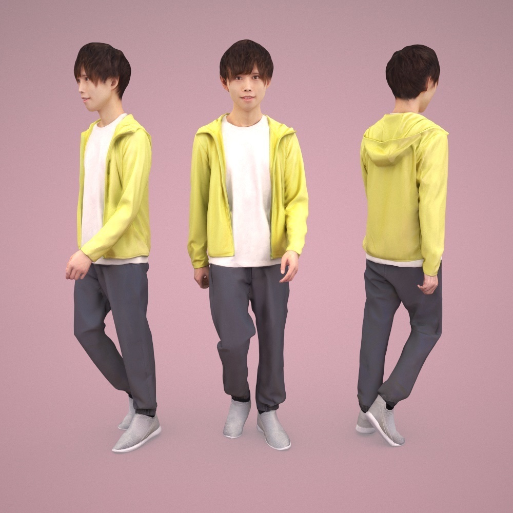 3D人物素材ポーズド 039_Toru
