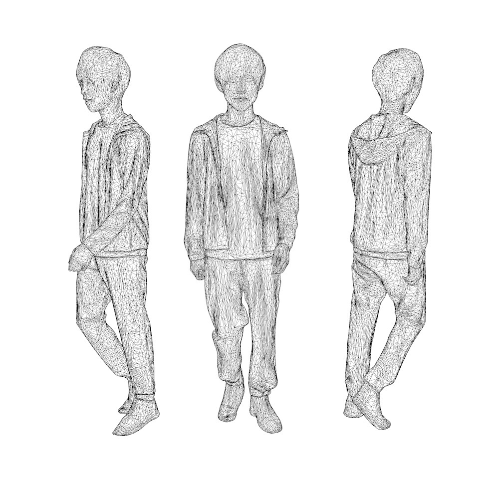 3D人物素材ポーズド 039_Toru