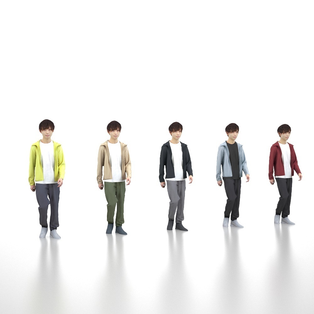 3D人物素材ポーズド 039_Toru