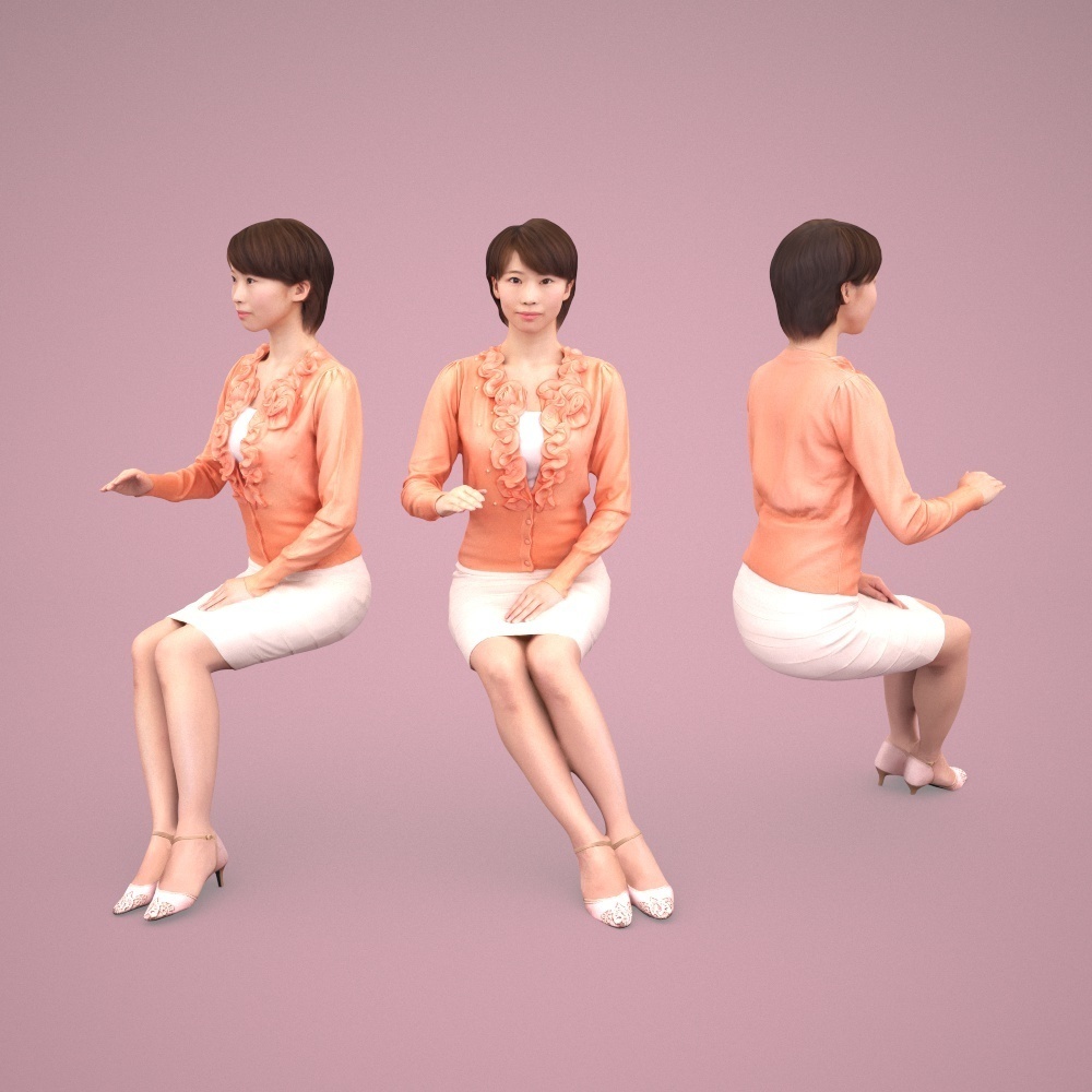 3D人物素材ポーズド 029_Haru