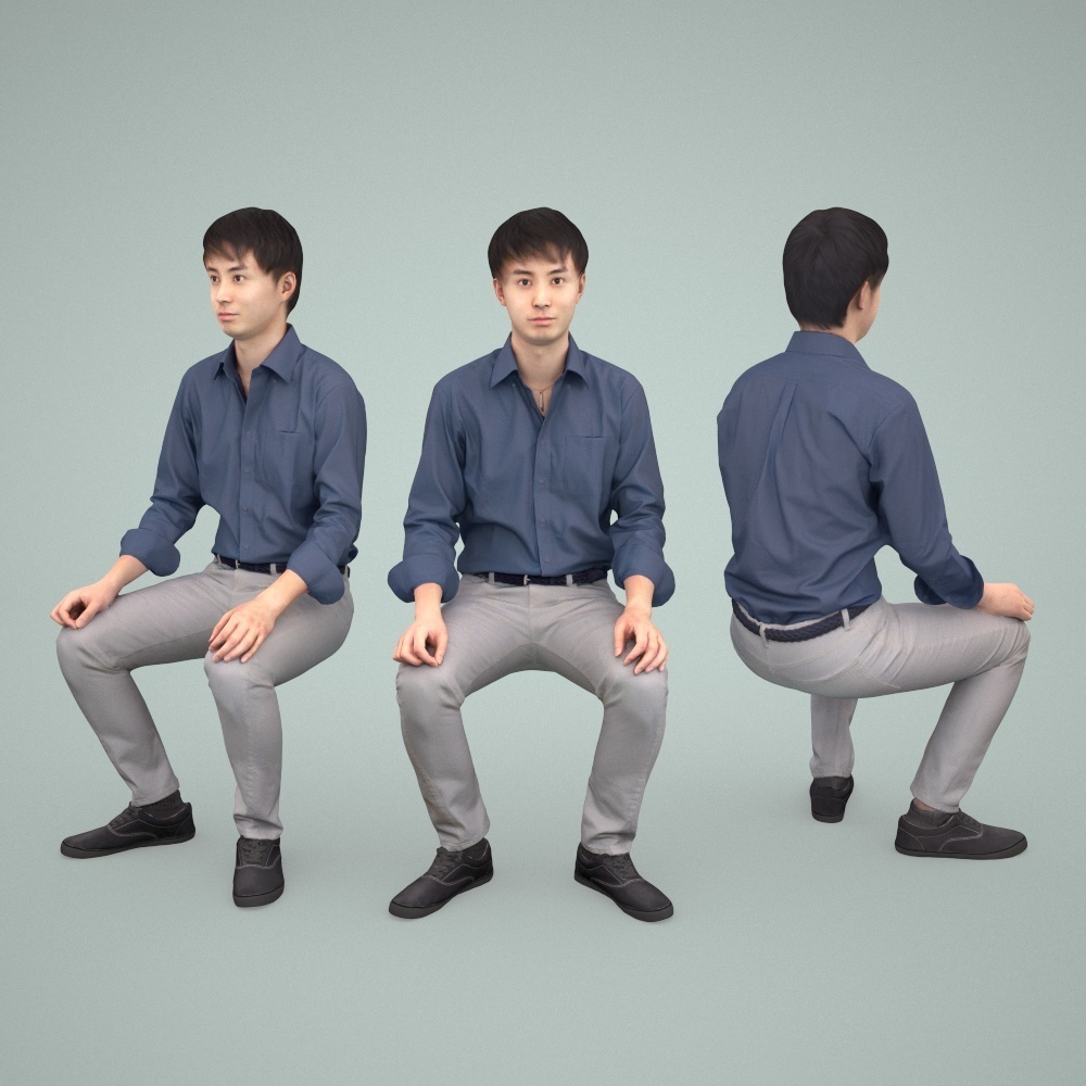 3D人物素材ポーズド 109_Sota