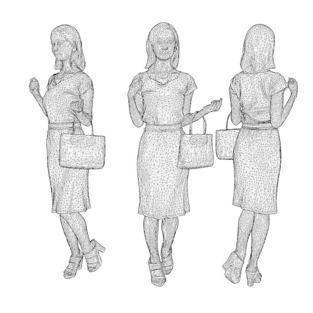 3D人物素材ポーズド 099_Aya