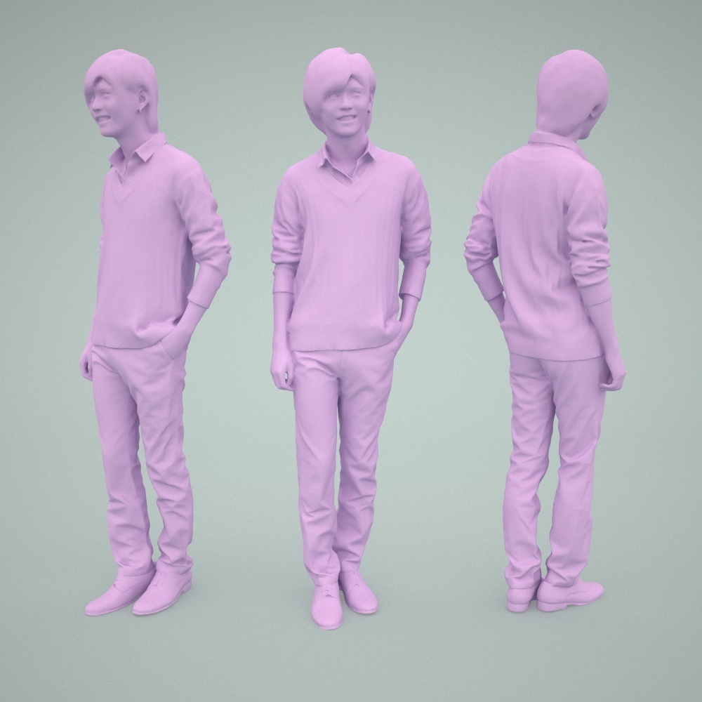 3D人物素材ポーズド 089_Ren