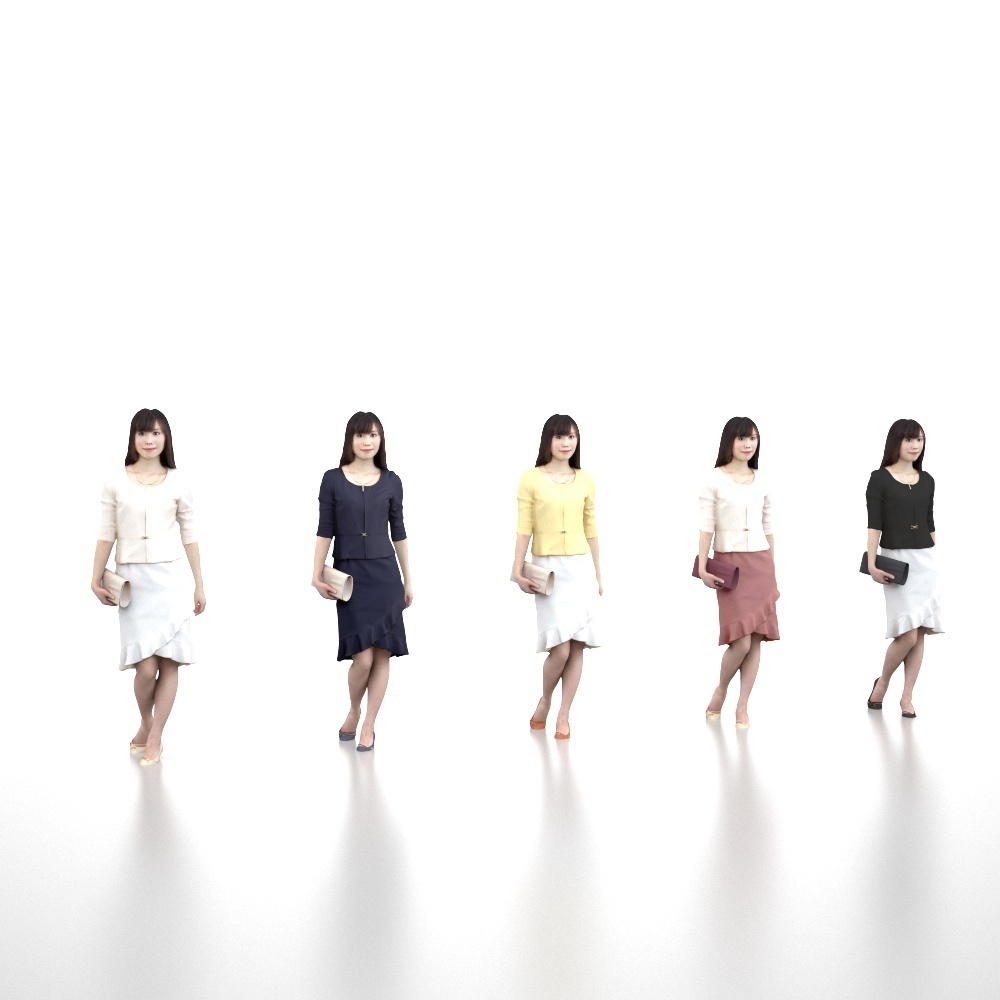 3D人物素材ポーズド 075_Yui