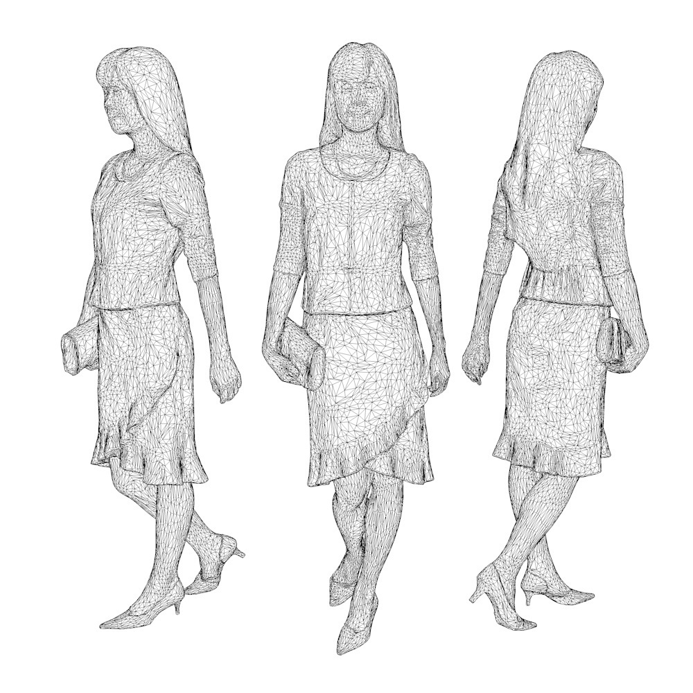 3D人物素材ポーズド 075_Yui