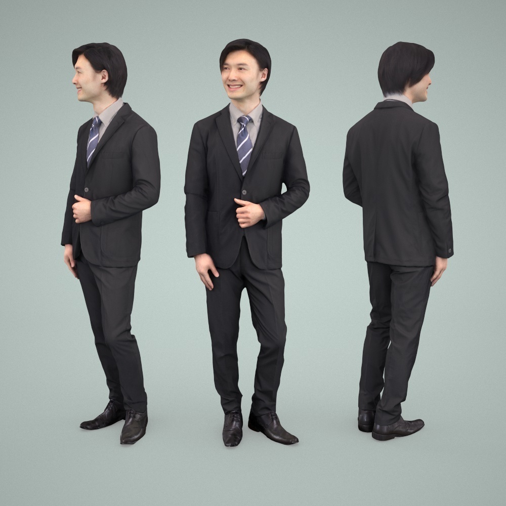 3D人物素材ポーズド 063_Syun