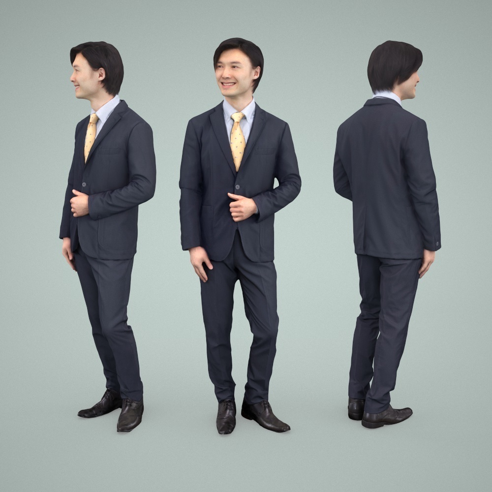 3D人物素材ポーズド 063_Syun