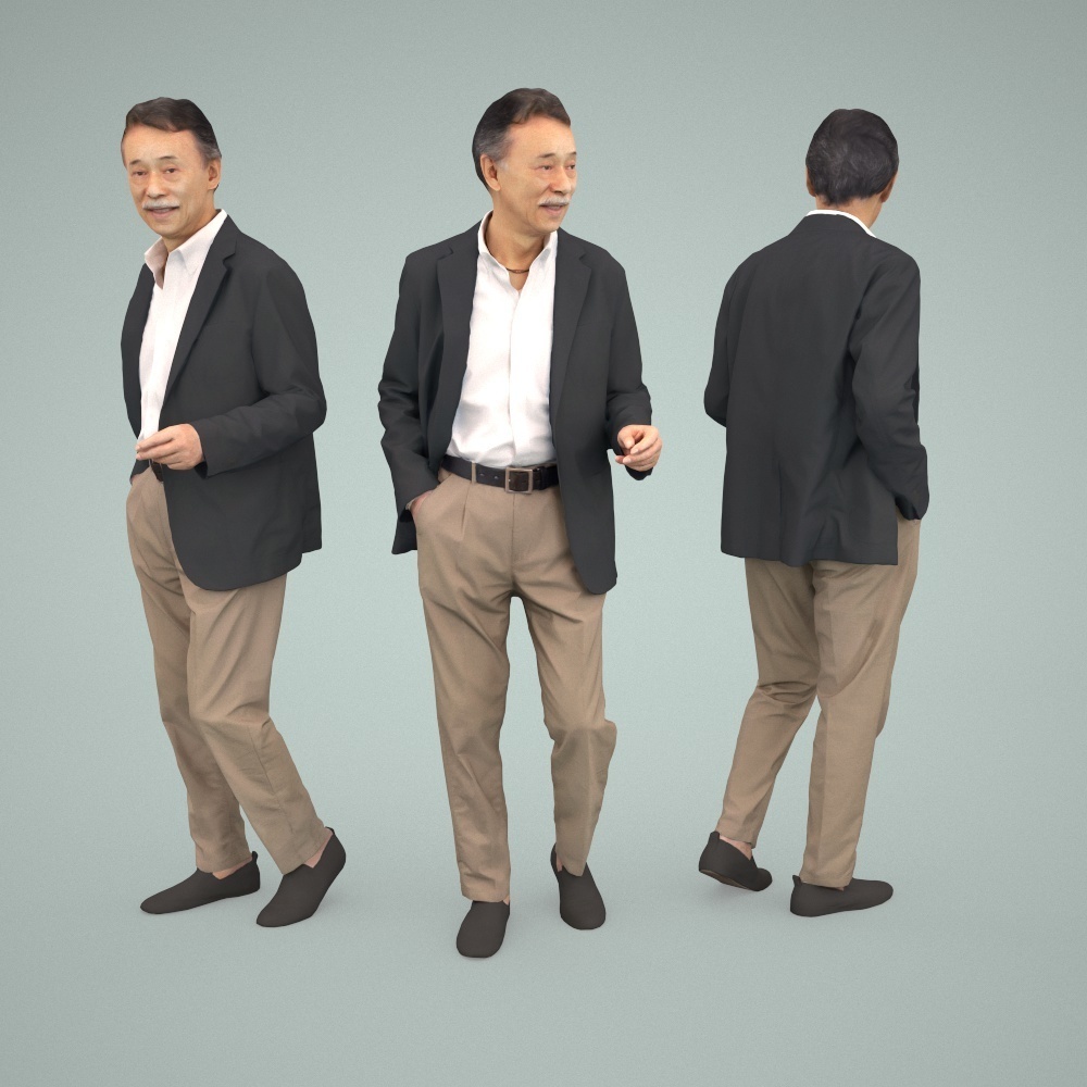 3D人物素材ポーズド 043_Ken