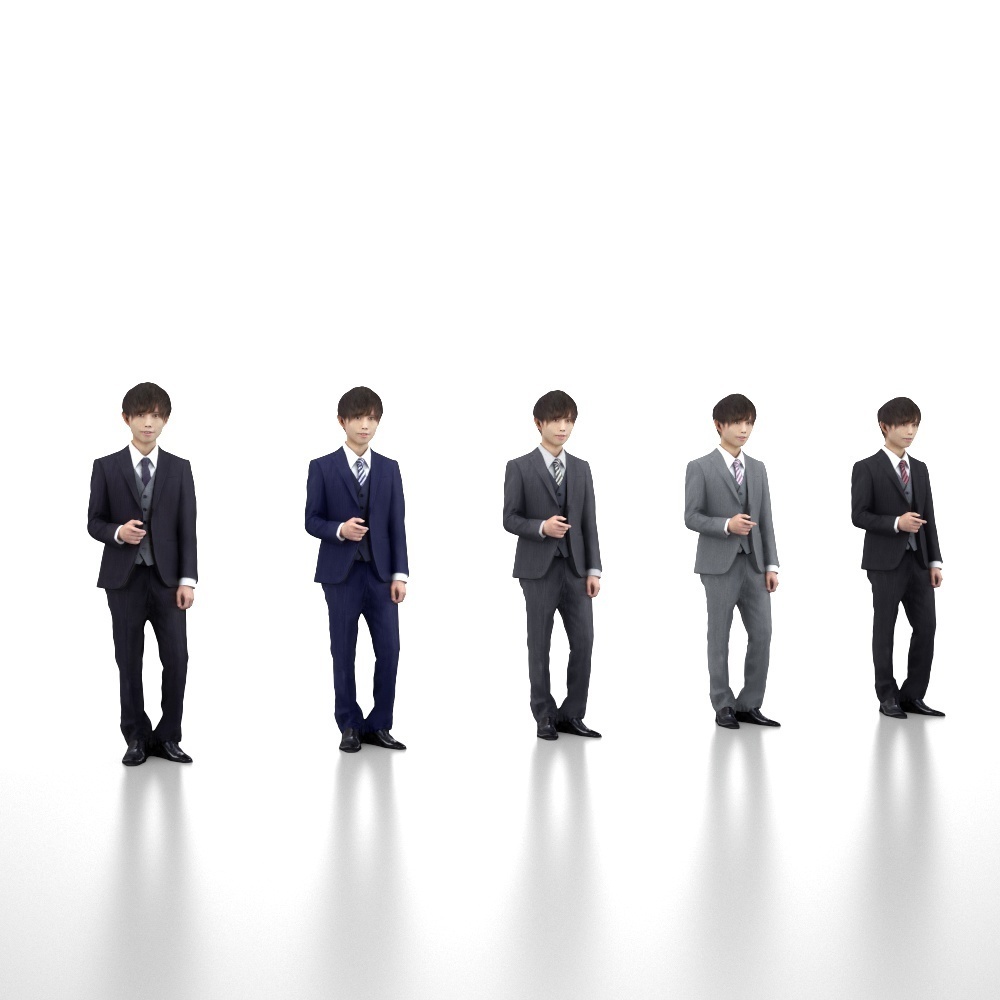 3D人物素材ポーズド 031_Toru