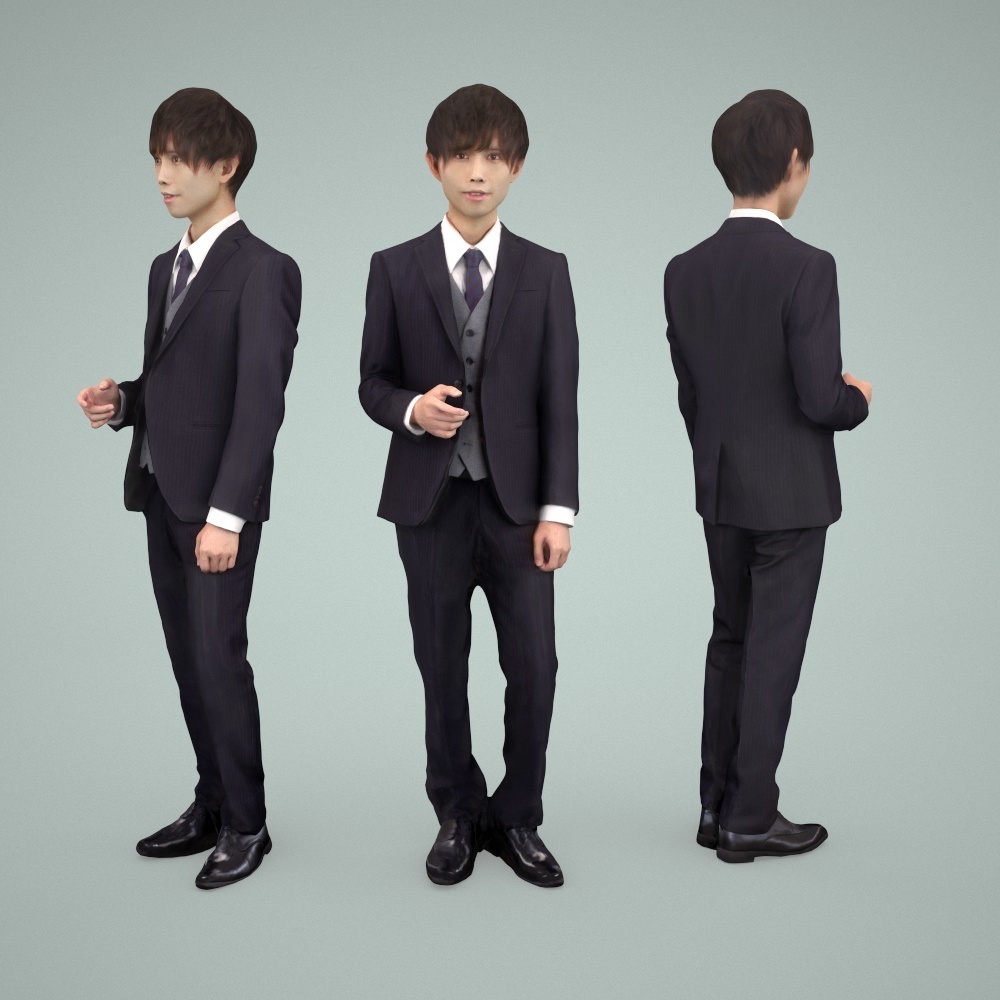 3D人物素材ポーズド 031_Toru