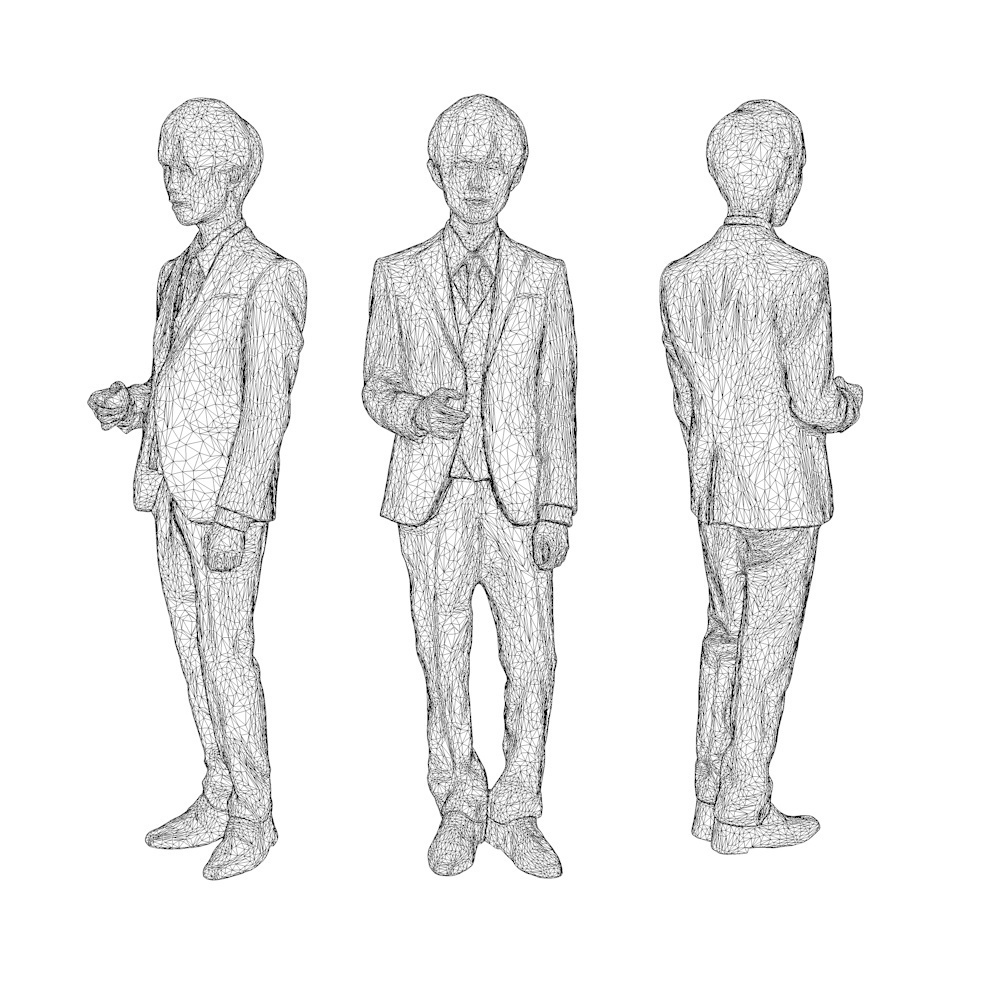 3D人物素材ポーズド 031_Toru