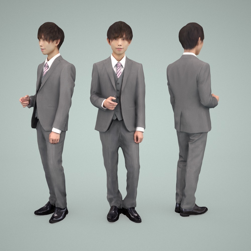 3D人物素材ポーズド 031_Toru