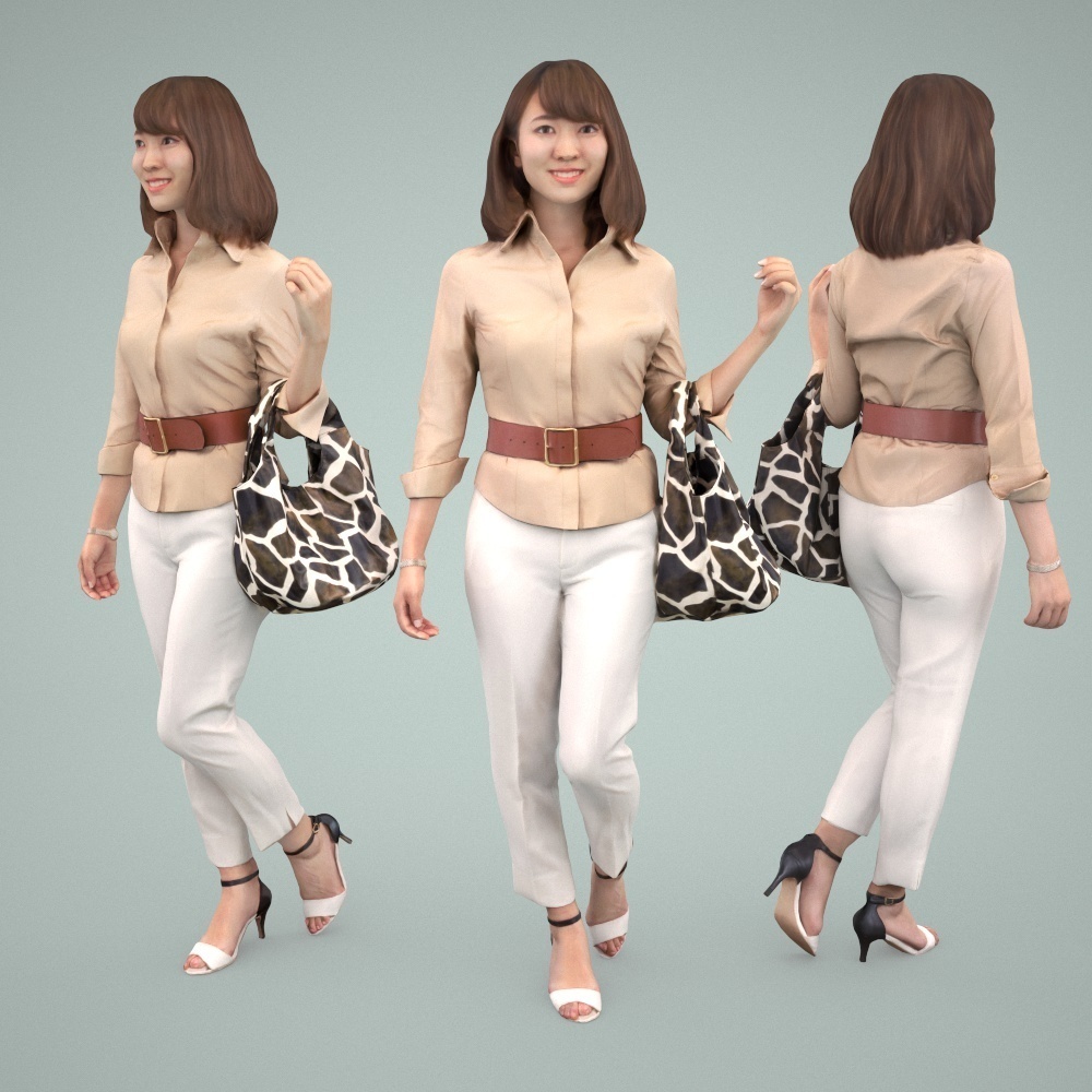 3D人物素材ポーズド 017_Kana