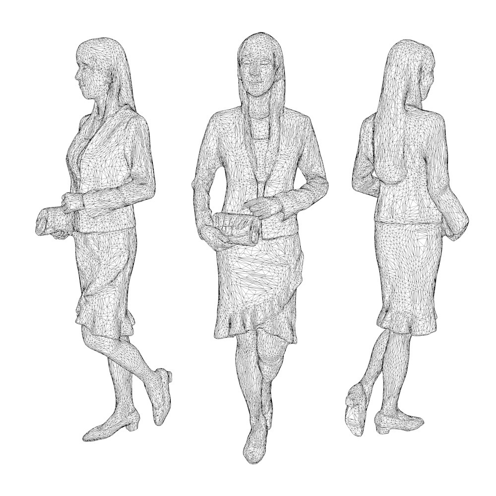 3D人物素材ポーズド 001_Rika