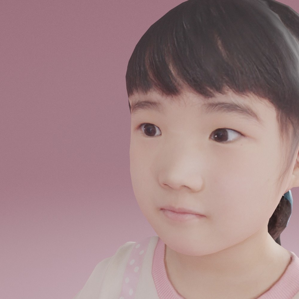 アニメーション付の3D人モデル 245_Emi_J07