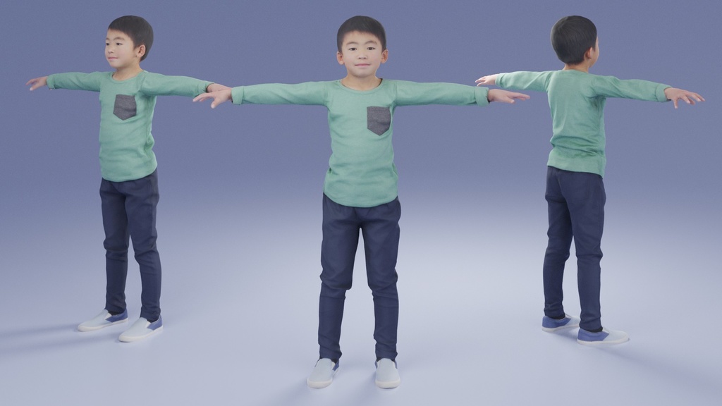 アニメーション付の3D人モデル 206_Taku_i06