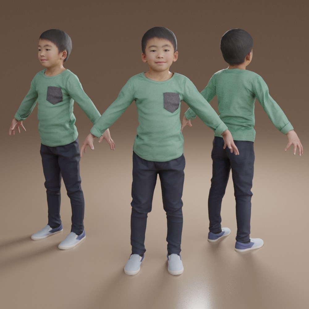 アニメーション付の3D人モデル 206_Taku_i06