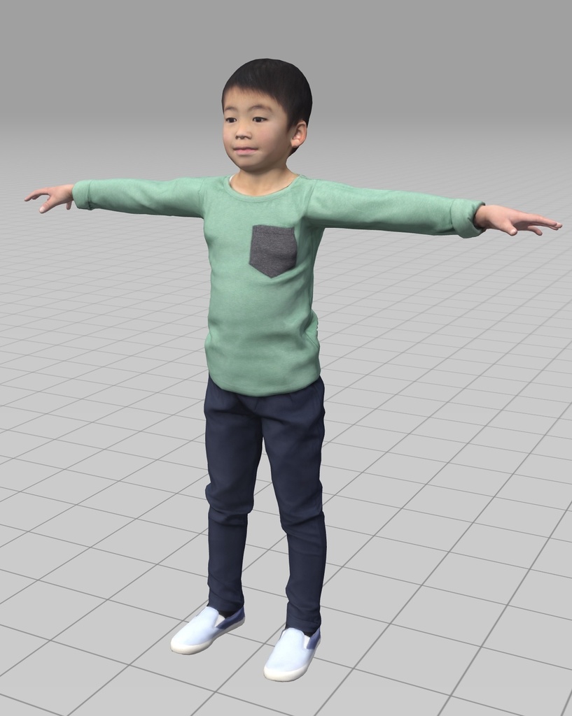 アニメーション付の3D人モデル 206_Taku_i06