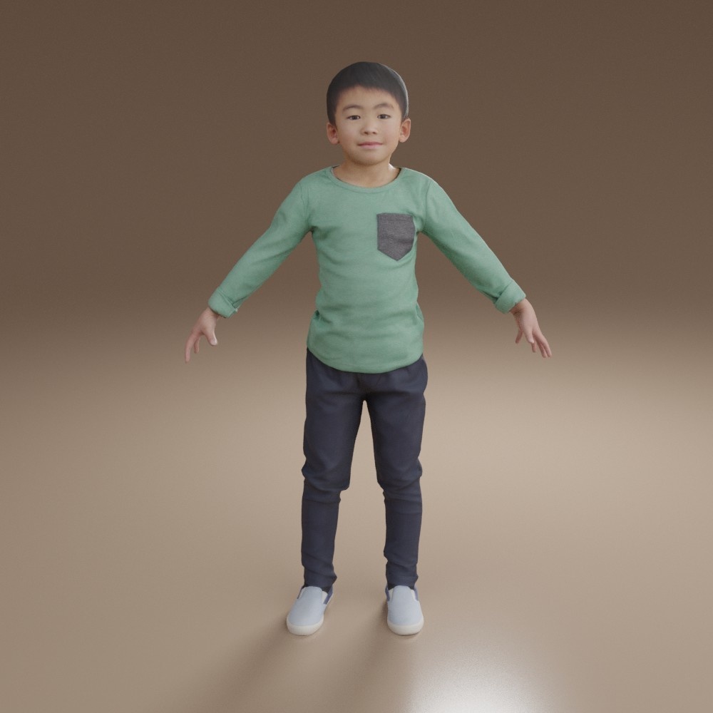 アニメーション付の3D人モデル 206_Taku_i06