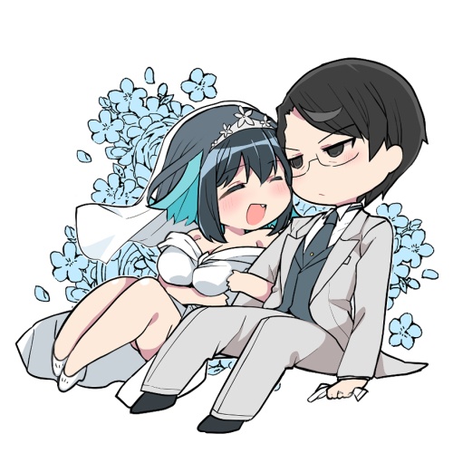 マモコノウエディングアクキー