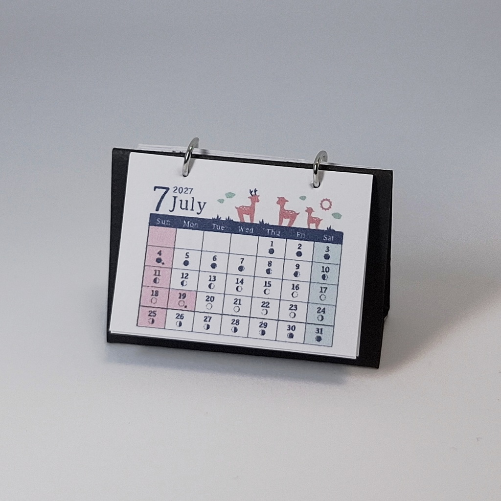 MOON CALENDAR 2027