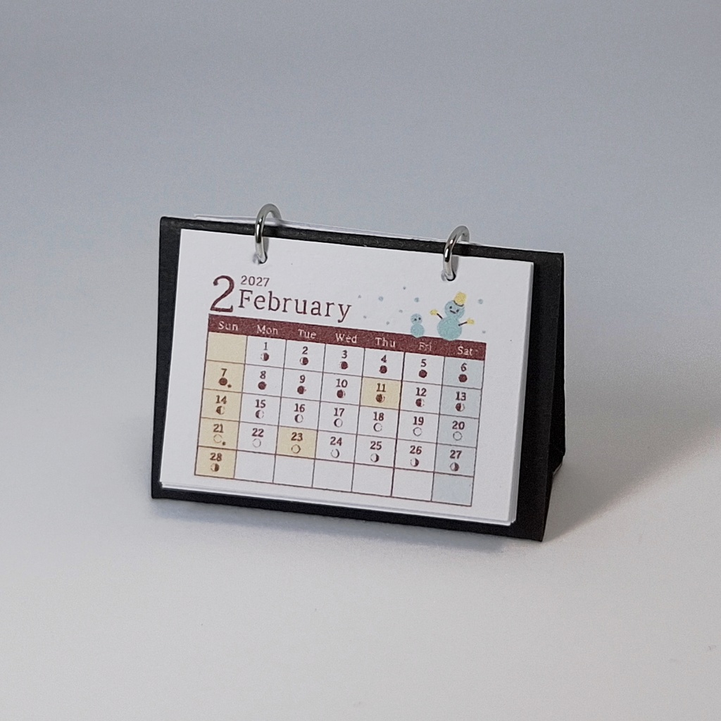 MOON CALENDAR 2027
