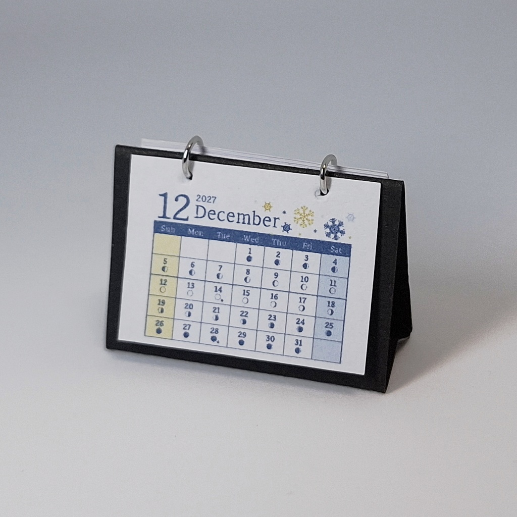 MOON CALENDAR 2027