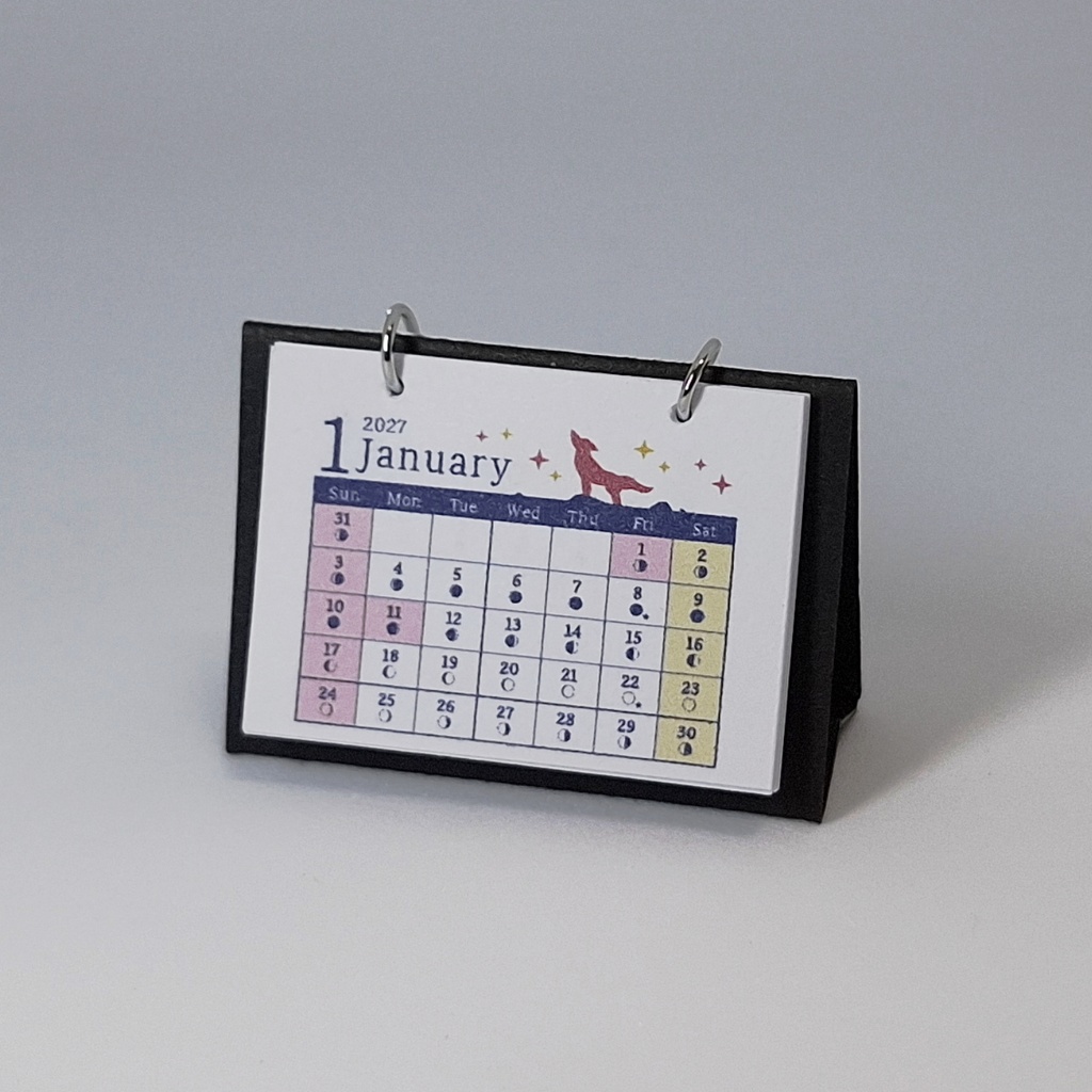 MOON CALENDAR 2027