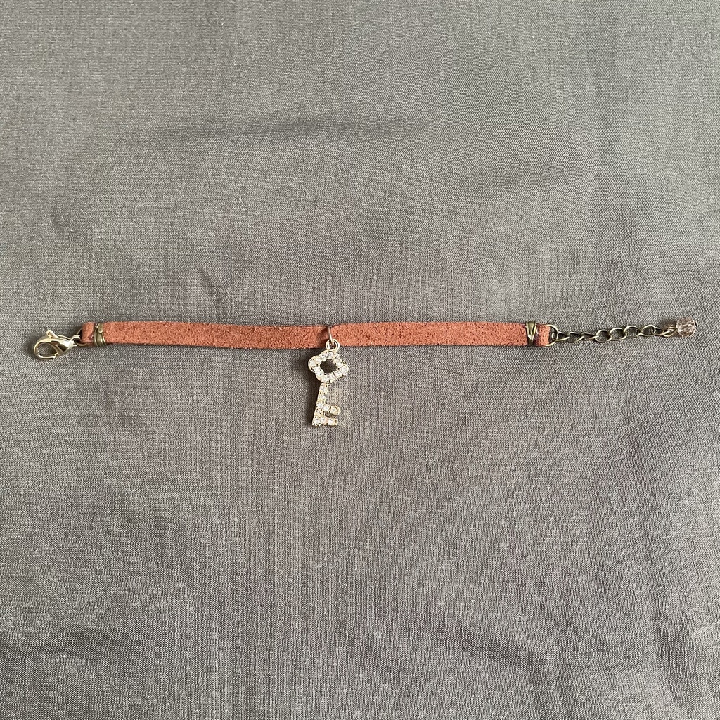 【鍵茶色】ぬい用 ぬいぐるみ ネックレス アクセサリー