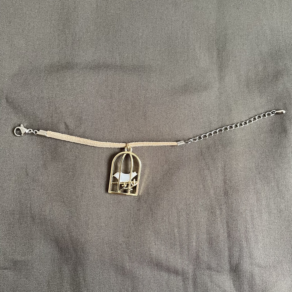 【鳥籠アジャスター銀】ぬい用 ぬいぐるみ ネックレス アクセサリー