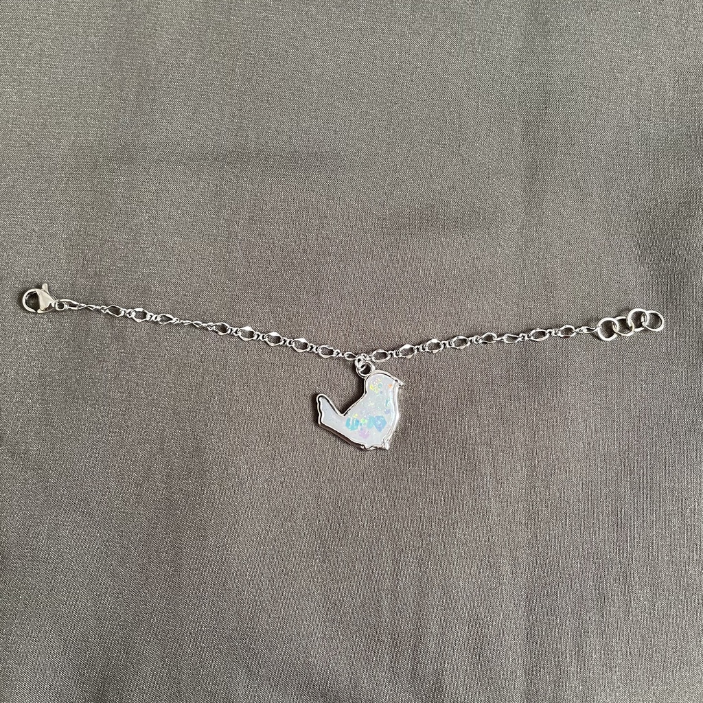 【白い鳥】ぬい用 ぬいぐるみ ネックレス アクセサリー