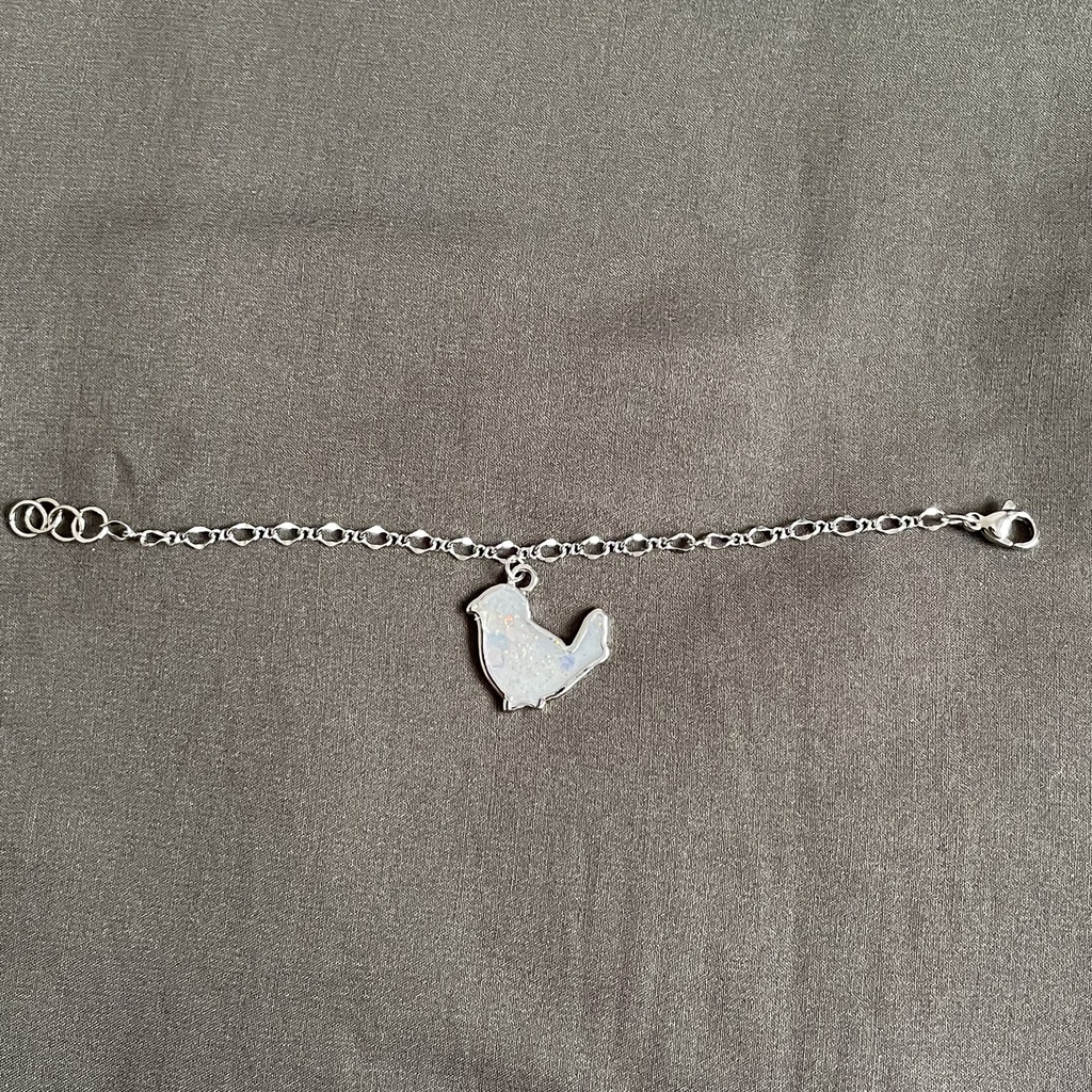 【白い鳥】ぬい用 ぬいぐるみ ネックレス アクセサリー