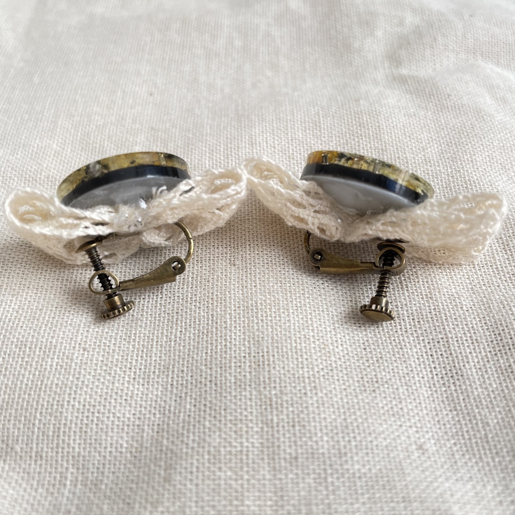 【黒】ぬい用 ぬいぐるみ ヘアアクセサリー ヘアピン リボン