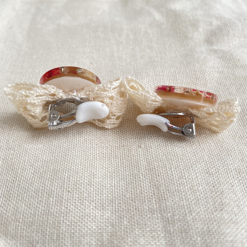 【ピンク】ぬい用 ぬいぐるみ ヘアアクセサリー ヘアピン リボン