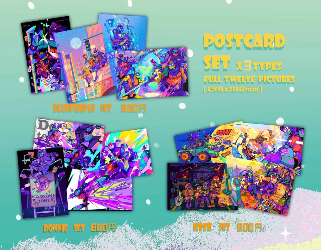 [rottmnt][tmnt2018]rise postcard sets