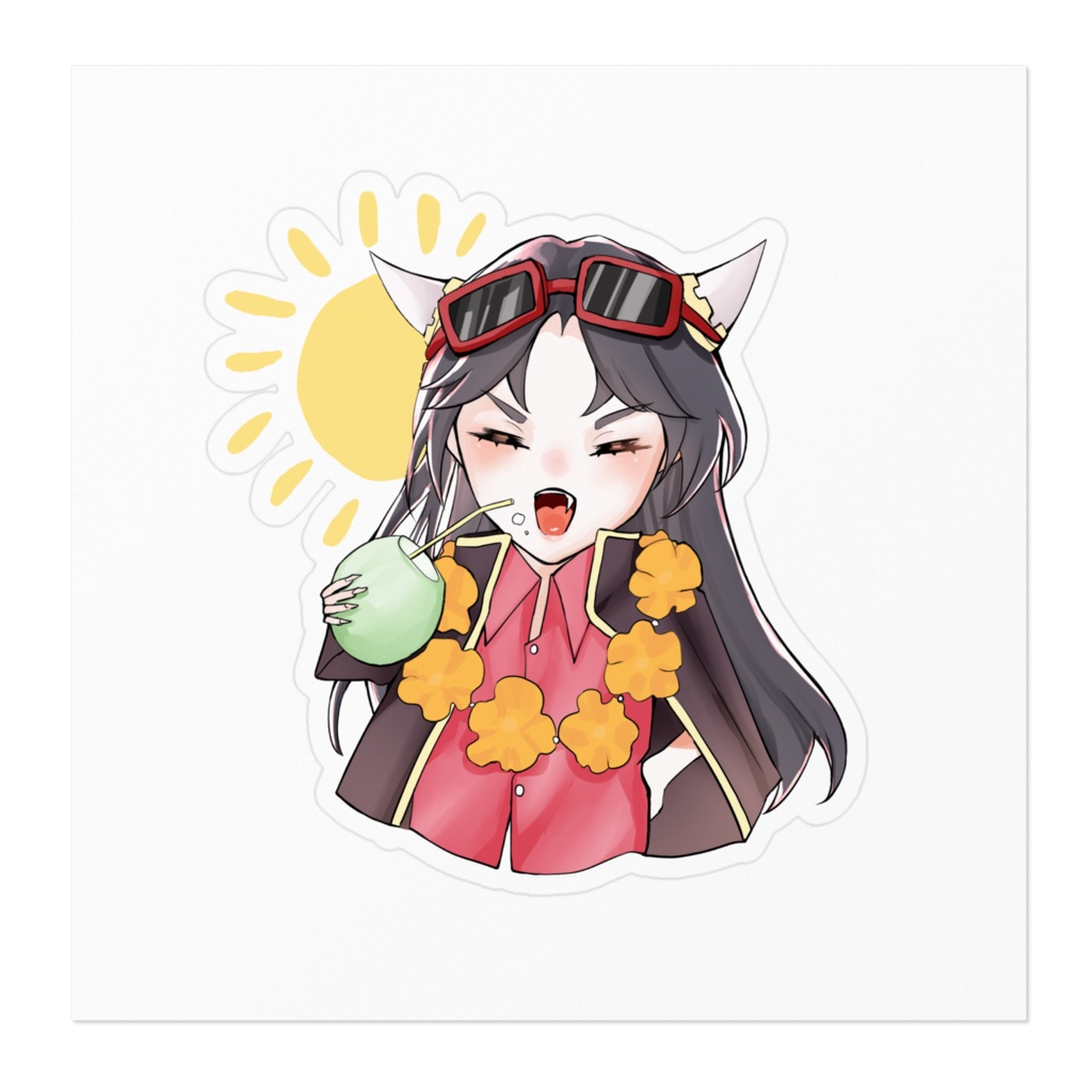 赤鬼サマーステッカー