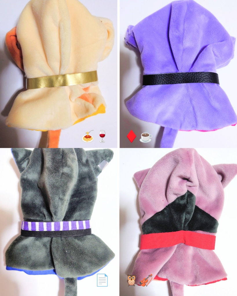 (非公式) わんにゃん風 ぬいぐるみポンチョ 12cm