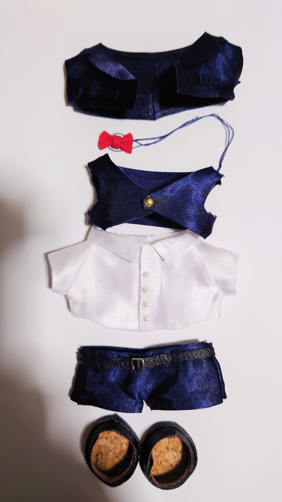 ぬい服 12cm タキシード6点セット