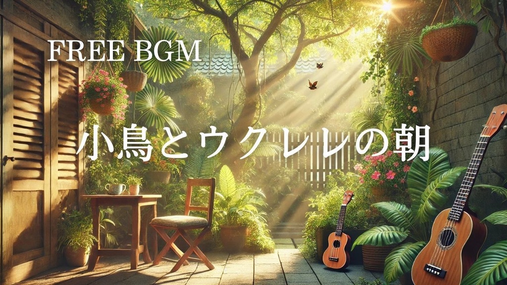 15 【カフェ・リラックスBGM】小鳥とウクレレの朝 – Free BGM