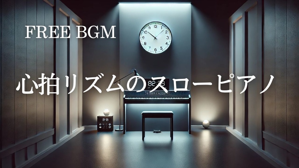 26【睡眠・瞑想BGM】心拍リズムのスローピアノ – Free BGM