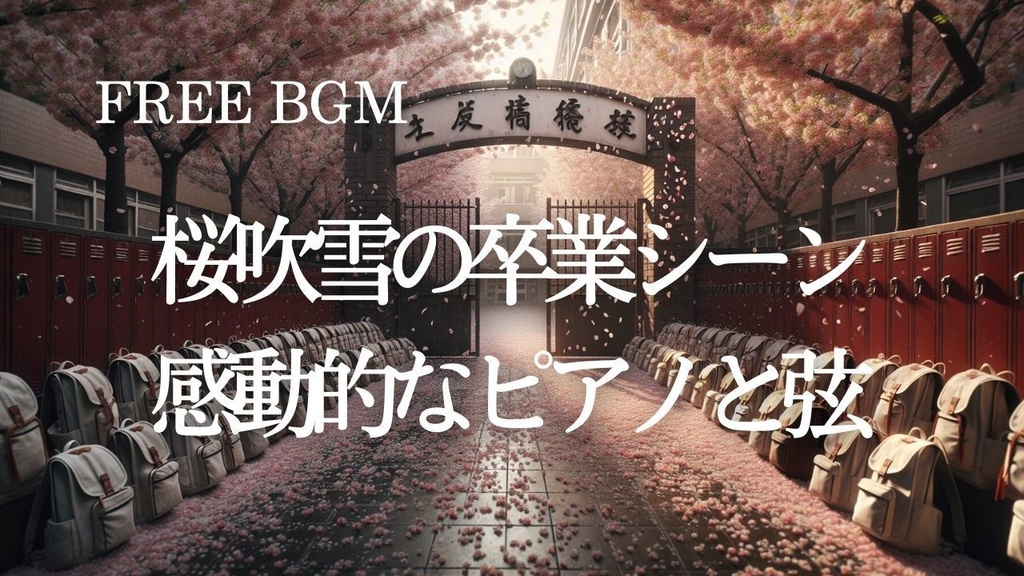 59【四季・自然BGM】桜吹雪の卒業シーン – Free BGM