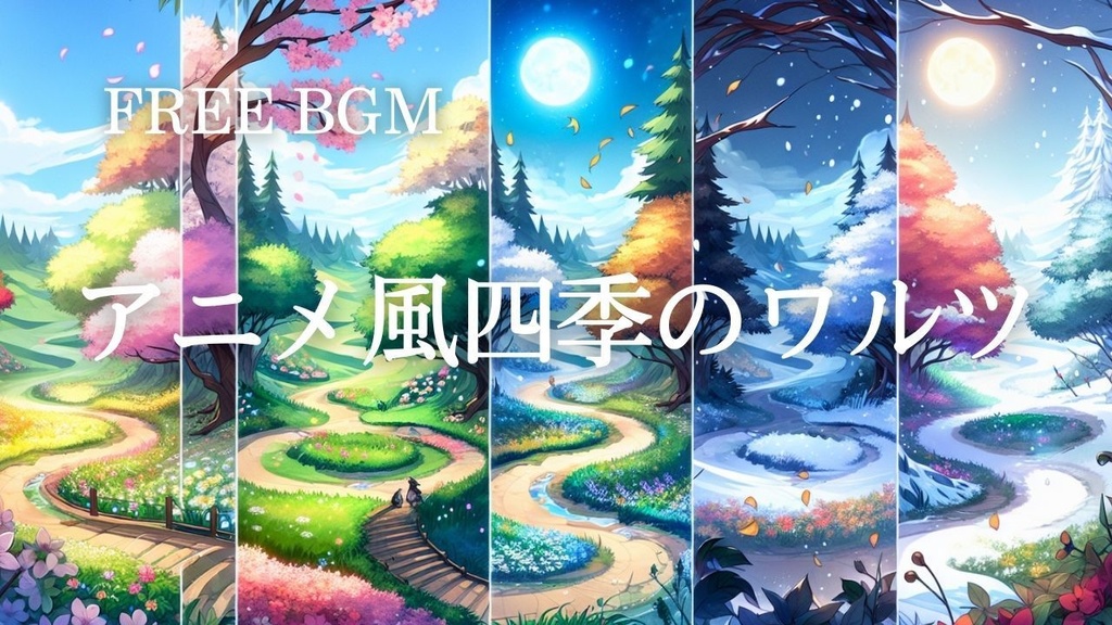 60【四季・自然BGM】アニメ風四季のワルツ – Free BGM