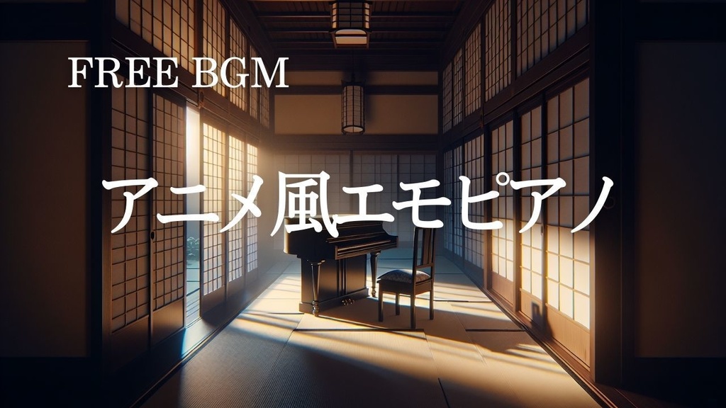75【トレンド系BGM】アニメ風センチメンタルピアノ – Free BGM