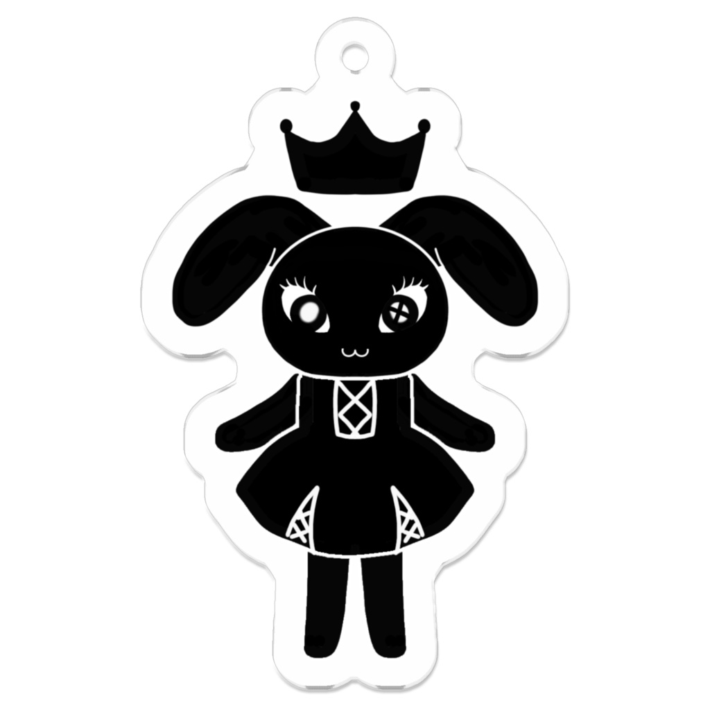 アクリルキーホルダー(おひめさま : 全身)